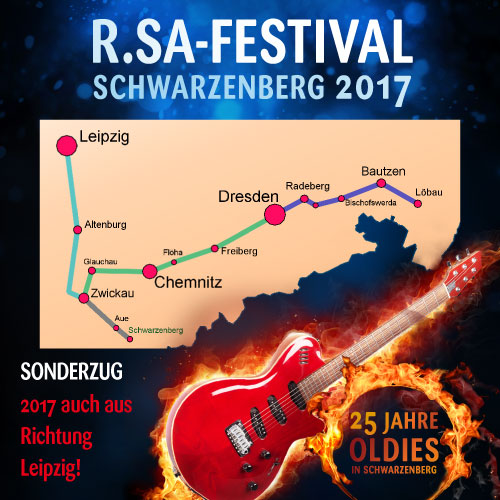 Mit dem Sonderzug zum R.SA-Festival - Schwarzenberg 2017